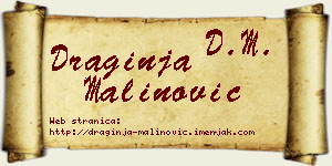 Draginja Malinović vizit kartica